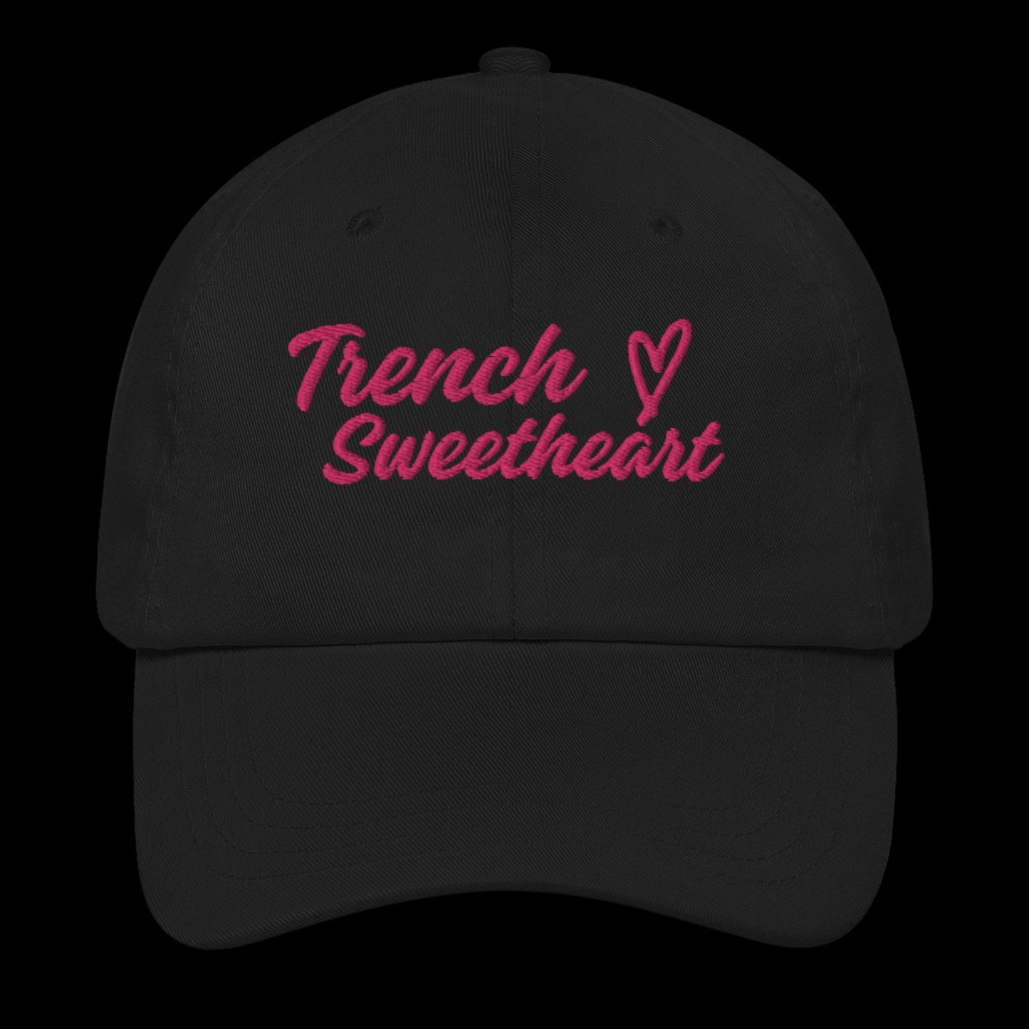 Trench Sweetheart Hat (Black/Pink)