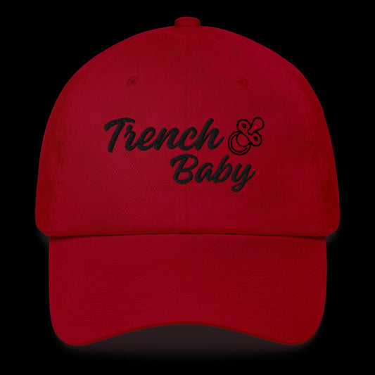 Trench Baby Hat (Red/Black)