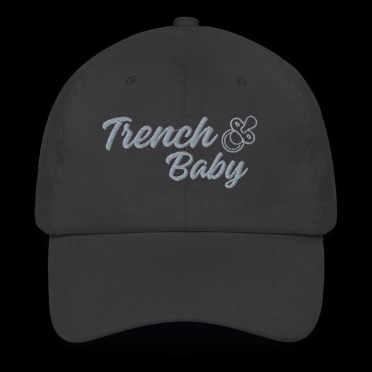 Trench Baby Hat (Grey/Silver)
