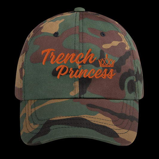 Trench Princess Hat (Camo/Orange)