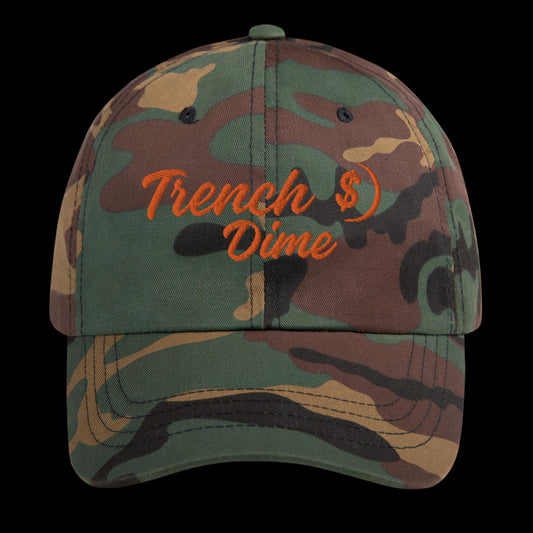 Trench Dime Hat (Camo/Orange)