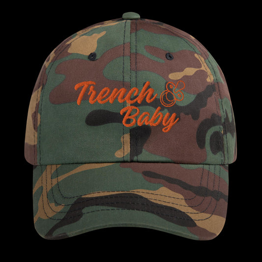 Trench Baby Hat (Camo/Orange)