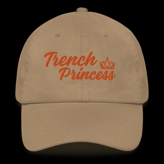 Trench Princess Hat (Khaki/Orange)