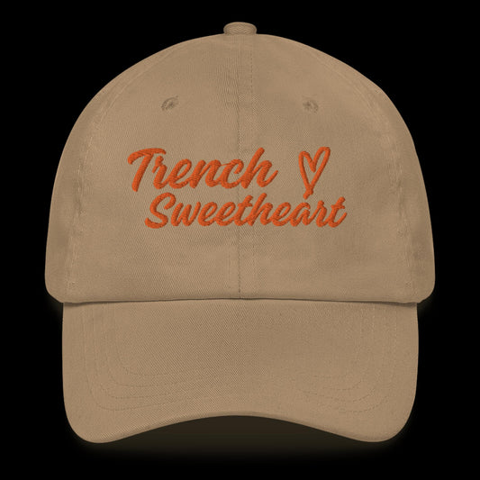 Trench Sweetheart Hat (Khaki/Orange)