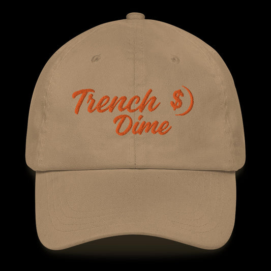 Trench Dime Hat (Khaki/Orange)