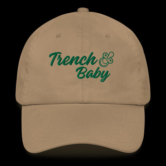 Trench Baby Hat (Khaki/Green)