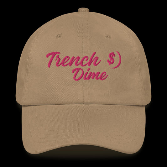 Trench Dime Hat (Khaki/Pink)