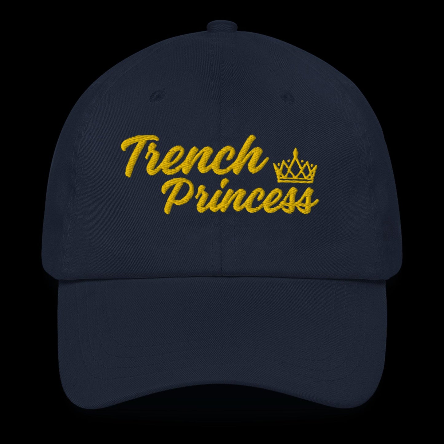 Trench Princess Hat (Navy/Yellow)