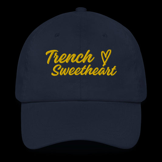 Trench Sweetheart Hat (Navy/Yellow)