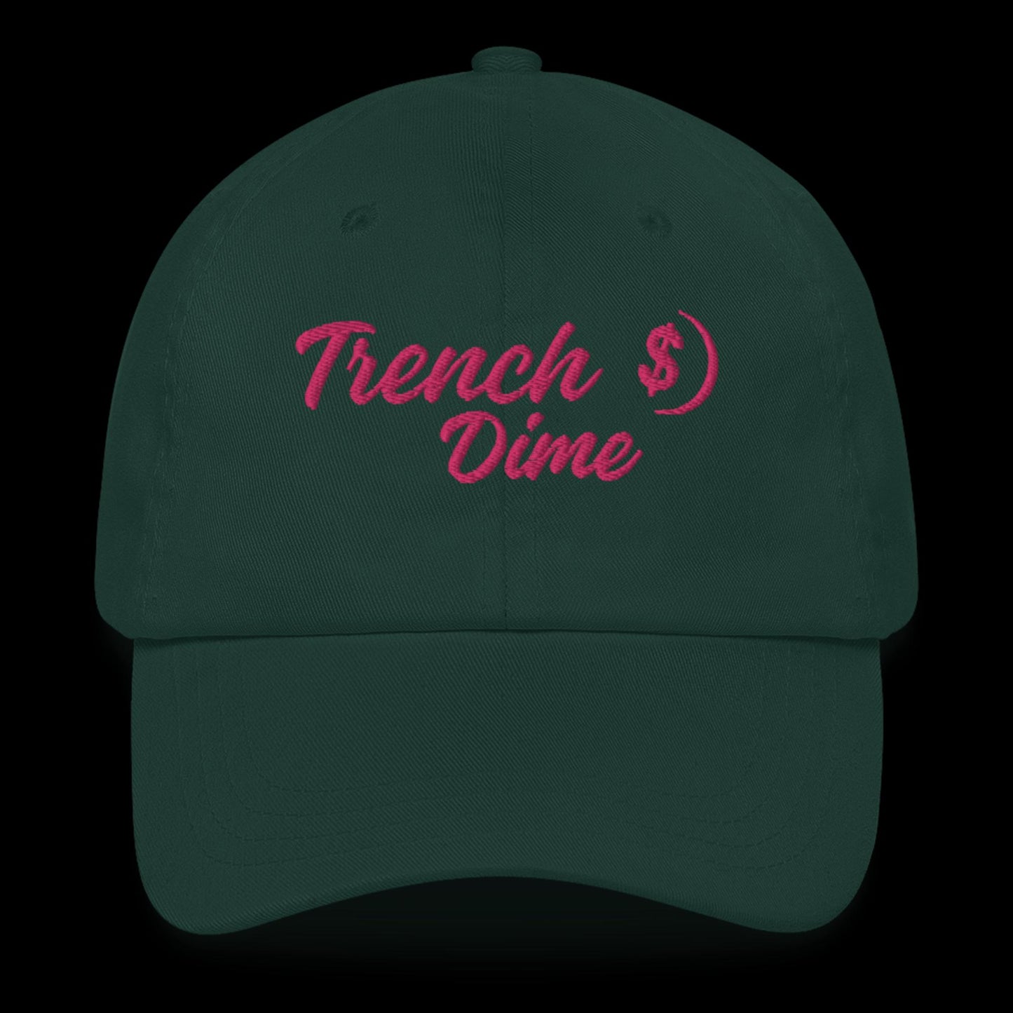 Trench Dime Hat (Green/Pink)