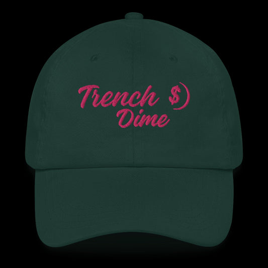 Trench Dime Hat (Green/Pink)